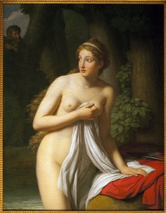 مفاجأة حورية. رسم جان جوزيف تيلاسون (1745-1809) ، زيت على قماش. الفن الفرنسي في القرن الثامن عشر. متحف تولوز للفنون الجميلة.