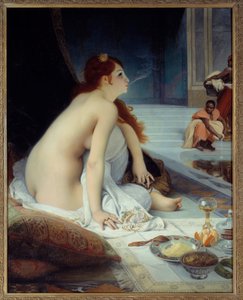 الاستشراق: "" العبد الأبيض "لوحة رسمها جان جول أنطوان ليكومتي دو نوي (1842-1923) 1888 صن. 1.46x1.18 م نانت ، متحف الفنون الجميلة - الاستشراق: "" العبد الأبيض "" ". رسم جان جول أنطوان ليكومت دو نوي (1842-1923)