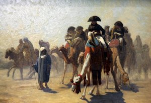 "الجنرال بونابرت مع هيئة أركانه العسكرية في مصر" ، ١٨٦٣ بواسطة جان ليون جيروم