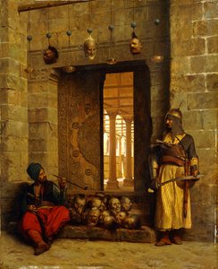 رؤساء المتمردين في المسجد - Assaneyn ، 1866 بواسطة جان ليون جيروم