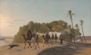 مغادرة الواحة ، 1880. بواسطة جان ليون جيروم