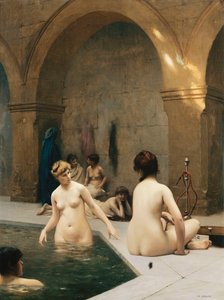 السباحون ؛ Baigneuses ، c.1889 بواسطة جان ليون جيروم