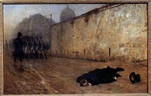 إعدام المارشال ميشال ناي (1769-1815) الساعة التاسعة من صباح يوم 7 ديسمبر بواسطة جان ليون جيروم