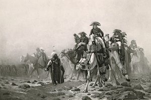الجنرال بونابرت في مصر ، من مجموعة من أعمال جان ليون جيروم في 100 صورة فوتوغرافية ، 1881 (صور فوتوغرافية) (انظر أيضًا 183490) بواسطة جان ليون بعد جيروم