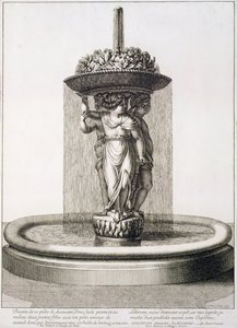 تصميم نافورة ، 1673 بواسطة جان ليبوتر
