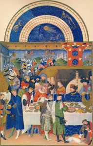 يناير - Duc de Berry على الطاولة ، القرن الخامس عشر ، 1939. بواسطة جان ليمبورغ