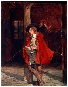Bretteur Swordsman في عباءة حمراء ، القرن التاسع عشر بواسطة جان لويس إرنست ميسونييه