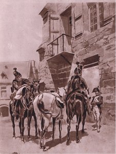 تلقي أوامر ، توضيح من Cassells Romance of Famous Lives ، c.1940 بواسطة جان لويس إرنست ميسونييه