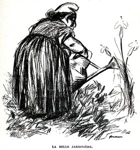 رسم معاد للسامية نُشر قبل عام 1900 في جريدة "" Psst ...! ""