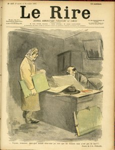 رسم توضيحي لجان لويس فوريان (1852-1931) لغلاف Le Rire بواسطة جان لويس فورين