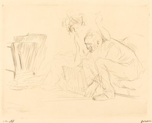 بقية النموذج (اللوحة الثانية) بواسطة Jean Louis Forain