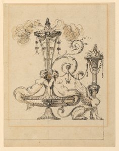تصميم لزخرفة أرابيسك بواسطة Jean Louis Prieur the Younger