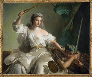 LA JUSTICE CHATIANT LINJUSTICE ، سعيد مدام أديلايد تحت سمات العدل - رمزية العدالة لمكافحة الظلم - ناتير ، جان مارك (1685-1766) - زيت على قماش - 132،6x161 - مجموعة خاصة بواسطة جان مارك ناتييه