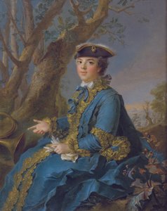 لويز إليزابيث الفرنسية 1727-1759 ، دوقة بارما ، 1760 بواسطة Jean Marc Nattier
