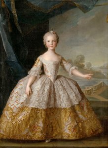 الأميرة إيزابيلا بارما 1741-1763 عندما كانت طفلة بواسطة جان مارك ناتييه