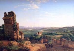 القنوات الرومانية التي شوهدت على منحدرات القديس جست ، c1790-1853