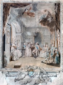 السيدة لويز تقول وداعًا لابنها ، 1772 بواسطة جان ميشيل الأصغر مورو