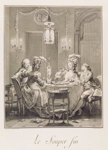 العشاء الفاخر ، 1781 ، منقوش بواسطة IS Helman (1743-1809) بواسطة جان ميشيل الأصغر مورو