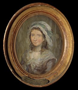 صورة لشارلوت كورداي (1768-1793) لوحة لمورو لو جون (1741-1814) 1793. بواسطة جان ميشيل الأصغر مورو