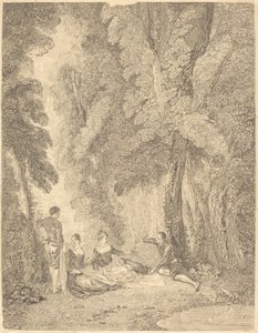 لا كوليشن بواسطة Jean Moyreau after Antoine Watteau