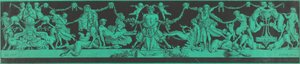 A Bacchanale مع شخصيات مصرية وكلاسيكية بواسطة جان فيليب غي لو جنتيل ، كونت دي باروي ، بعد تشارلز مونيه