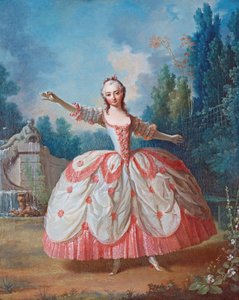 صورة لباربرا كامبانيني (1721-1799)، المعروفة باسم لا باربرينا (لا باربرينا) - لوحة لجان فيليب ديلاروش (1710-1767) - 1721 - زيت على خشب - 68.5x56.5 - مجموعة خاصة بواسطة جان فيليب دي لاروش