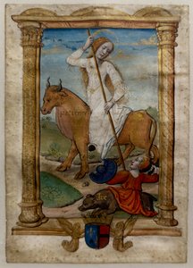 الصبر، I. Les rondeaux des vertus، بعد عام 1515 (مخطوطة مرسومة ومزخرفة) بواسطة جان بيتشور