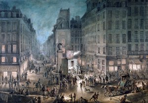 موكب في ساحة ليكول ، 1823 بواسطة جان بيير نوربلين