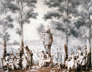 شرفة التويلري ، 1807 بواسطة جان بيير نوربلين