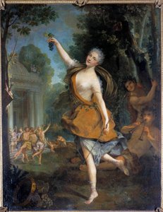 Mademoiselle Prevost in bacchante Representation of the dancer Mademoiselle Prevost (1680-1741) during a ballet. Painting by Jean Raoux (1677-1734). 1723. Dim 2,09 x 1,62 m Tours, Musee des Beaux Arts