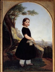 صورة لفتاة صغيرة (إستير ديبوست) إستر ديبوست ، ابنة عم الفنان. لوحة هيبوليت لازرجس (1817-1887) 1843 صن. 0،81x0،61 م روان ، متحف الفنون الجميلة
