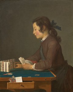 The House of Cards ، ربما عام 1737. بواسطة جان بابتيست سيميون شاردان