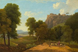 الراعي مع قطيعه ، ج. 1820. بواسطة جان فيكتور بيرتين