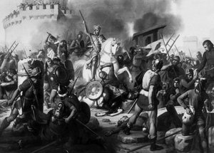 الكونت أوديس (أودون) (860-898) يدافع عن باريس ضد النورمان في عام 886 ، رسم جان فيكتور شنيتز (1787-1870)