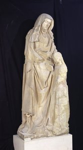القديسة آن تقوم بتعليم العذراء ، من Chateau des Ducs de Bourbon ، شانتيل ، c.1500-03 بواسطة جان fl.c.1465 ج .1516 Guilhomet