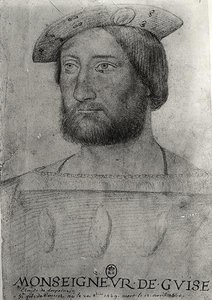 صورة كلود لورين (1496-1550) دوق الغيز الأول بواسطة مدرسة جان كلويت
