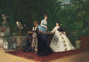 الشاي في المعهد الموسيقي ، 1893. بواسطة جين سامسون