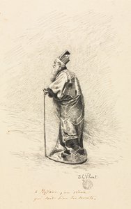دراسة للساحر في قصة Conte de Fée لجنية ، 1800s. بواسطة جيهان جورج فيبرت