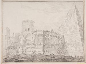 Cestiuspyramiden ved Porta S. Paulus بواسطة جنس بيترسن لوند