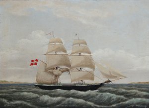 المركب الشراعي أليرت أوف أسينس بقيادة القبطان سفيندينج بواسطة جينس ثيلسن لوشر