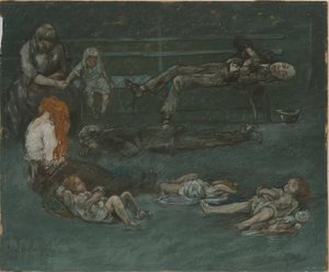 مقعد بارك في الليل ، 1909. بواسطة جيروم مايرز