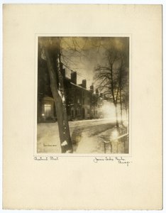 شارع تشيستنات ، بوسطن ، الولايات المتحدة الأمريكية ، حوالي 1902-10 (صورة فضية من الجيلاتين) بواسطة جيسي تاربوكس بيلز