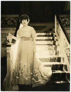 السيدة فرانك لوجان من شيكاغو ، راعية الفن ، حوالي 1931-34 (صورة فضية من الجيلاتين) بواسطة جيسي تاربوكس بيلز