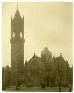 الكنيسة الجنوبية القديمة ، بوسطن ، الولايات المتحدة الأمريكية ، حوالي 1902-10 (صورة فضية للجيلاتين) بواسطة جيسي تاربوكس بيلز