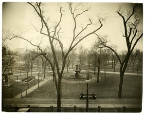 The Common ، بوسطن ، الولايات المتحدة الأمريكية ، حوالي 1902-10 (صورة فضية جيلاتينية) بواسطة جيسي تاربوكس بيلز