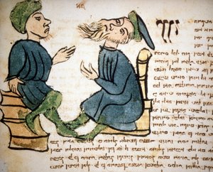 اليهودية: تمثيل علم الحاخام. مخطوطة من القرن الخامس عشر. مكتبة بالاتينا ، بارما بواسطة المدرسة اليهودية