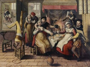 بيت دعارة بواسطة Joachim Beuckelaer