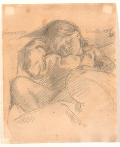 طفل نائم ، جورجيا بواسطة Joakim Frederik Skovgaard