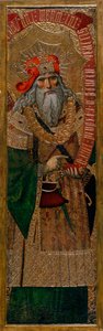 ديفيد - رسم جوان جاسكو (نشط 1500-1529) - ج. 1500 - تمبرا على لوحة - 210.8 × 60 - متحف كاتالونيا الوطني للفنون ، برشلونة بواسطة جوان جاسكو