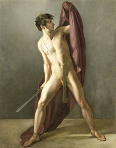 محارب بالسيف المسحوب بواسطة Joannes Echarius Carolus Alberti
